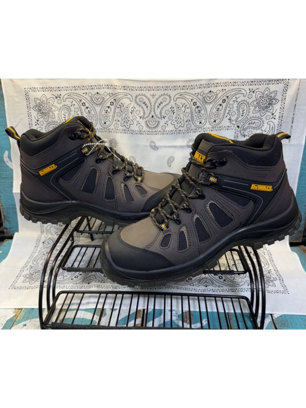 NEW DEWALT Wheeler Men's Sz 9X Waterproof Leather Steel Toe Safety Work Boot